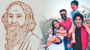 সাইফ-কারিনার ছেলেদের রক্তে বয়ে চলছে রবীন্দ্রনাথের সুর