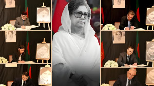 খালেদা জিয়ার মৃত্যুতে শোক বইয়ে ২৮ কূটনীতিকের স্বাক্ষর