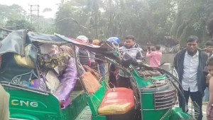 ভোলায় ট্রাক-সিএনজি মুখোমুখি সংঘর্ষে নিহত ২