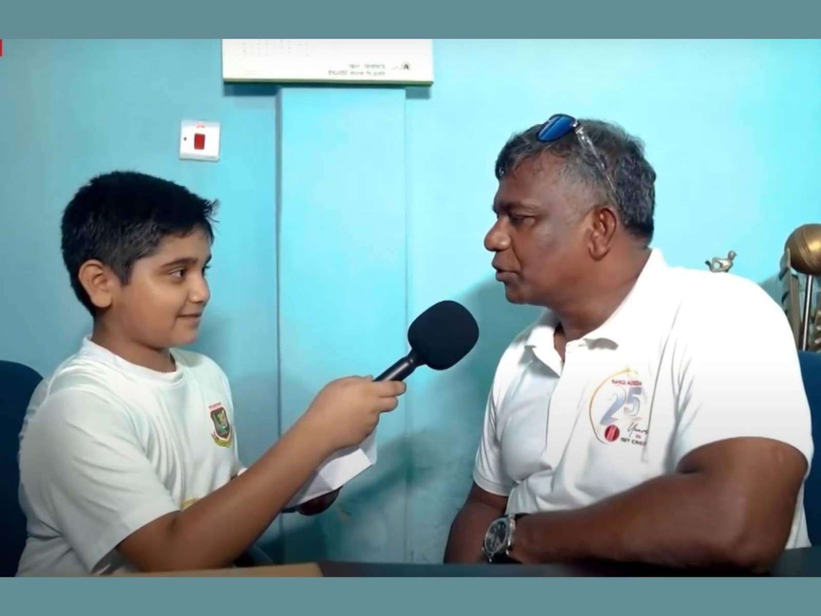 রংপুরের ক্ষুদে সাংবাদিক বিসিবি সভাপতির মুখোমুখি!