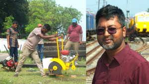 ‘রেল কাটিং মেশিন’ উদ্ভাবন করে তাক লাগালেন প্রকৌশলী নাজিব