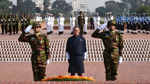 সাভারে জাতীয় স্মৃতিসৌধে ভুটানের প্রধানমন্ত্রীর শ্রদ্ধা