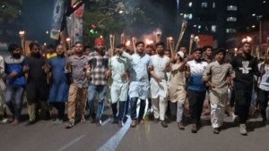 এনসিপির মিছিলে ‘জয় বাংলা’ স্লোগান!