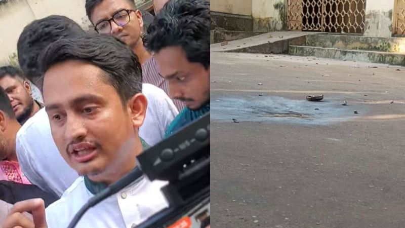 সারজিস আলমের সভাস্থলে ককটেল হামলা সারজিস আলমের সভাস্থলে ককটেল হামলা