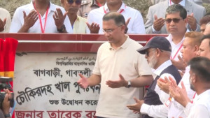 নিজ এলাকায় খাল খনন কর্মসূচির উদ্বোধন করলেন প্রধানমন্ত্রী