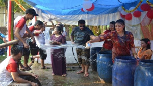 রাখাইনদের ঐতিহ্যবাহী সাংগ্রেং উৎসব শুরু