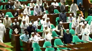 তৃতীয়বারের মতো বিরোধী দলের ওয়াকআউট