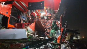 ঢাকা-মাওয়া এক্সপ্রেসওয়েতে ২ বাসের সংঘর্ষে নিহত ১