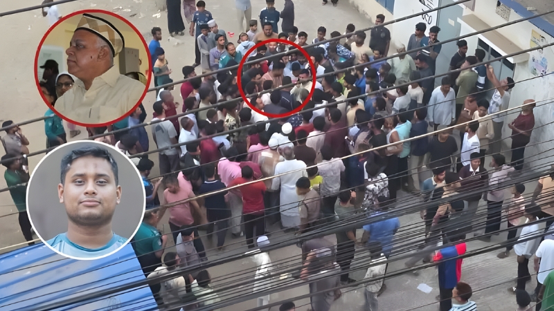 চট্টগ্রামে সাবেক মেয়রের বাসায় গিয়ে তোপের মুখে হাসনাত