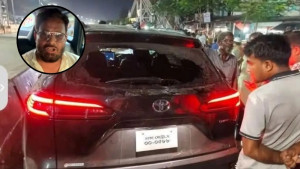 এমপি আইনুল হকের গাড়িবহরে হামলা, ভাঙচুর