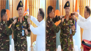 পদোন্নতি পাওয়া ২ সেনা কর্মকর্তাকে র‌্যাঙ্ক ব্যাজ পরালেন প্রধানমন্ত্রী