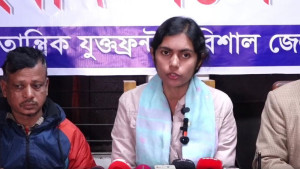 মনীষাকে সমর্থন জানিয়ে গণতান্ত্রিক যুক্তফ্রন্টের সংবাদ সম্মেলন