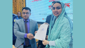 ‘ফুটবল’ প্রতীক নিয়ে নির্বাচনি মাঠে পূথি