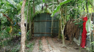 সরকারি সড়কে টিনের বেড়া দিয়ে দখলের চেষ্টা