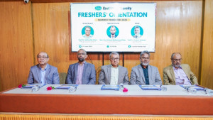 ইস্টার্ন ইউনিভার্সিটিতে সামার ট্রাইমিস্টার ২০২৬-এর নবীনবরণ অনুষ্ঠিত