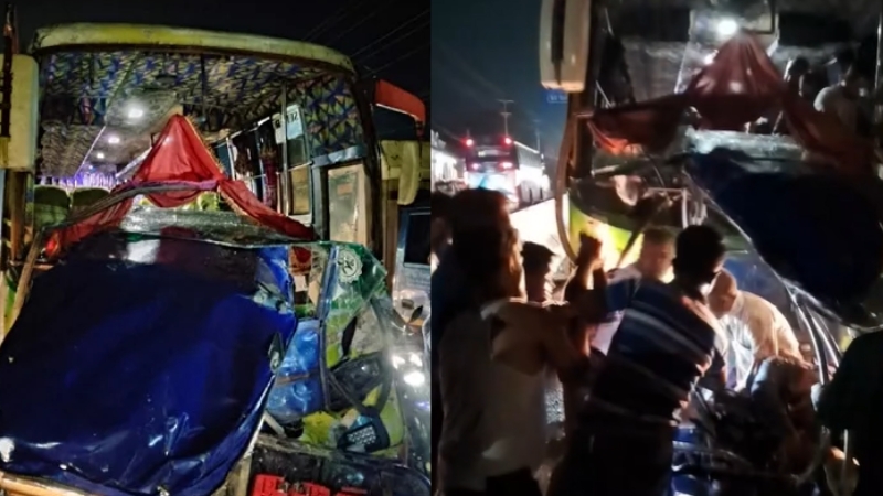 উল্টো পথে ঢুকে পড়ল  অটোরিকশা, বাসচাপায় প্রাণ গেল ৩ জনের