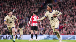 ইয়ামালের গোলে কঠিন মাঠে জয় পেল বার্সা