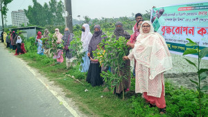 সবুজ রংপুর গড়তে দশ হাজার বৃক্ষরোপণ করবেন মহিলা দল নেত্রী