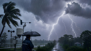 ঢাকাসহ দেশের ১৩ অঞ্চলে ৬০ কিমি বেগে বজ্রবৃষ্টির আভাস