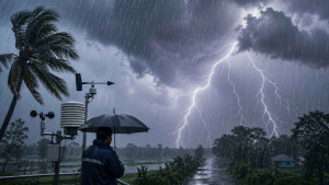 সকাল ৯টার মধ্যে যেসব অঞ্চলে ঝড় ও বজ্রবৃষ্টির শঙ্কা