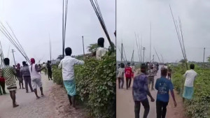 পশুর হাট নিয়ে দুই পক্ষের সংঘর্ষ, টেঁটাবিদ্ধ হয়ে আহত ১৪
